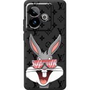 Чорний чохол BoxFace Realme GT 7T 5G looney bunny