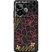 Чорний чохол BoxFace Realme GT 7T 5G FranceFlowers