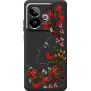 Чорний чохол BoxFace Realme GT 7T 5G 3D Ukrainian Muse