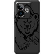 Чорний чохол BoxFace Realme GT 7T 5G Grizzly Bear