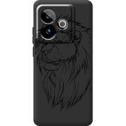 Чорний чохол BoxFace Realme GT 7T 5G Lion