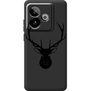 Чорний чохол BoxFace Realme GT 7T 5G Deer