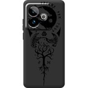 Чорний чохол BoxFace Realme GT 7T 5G Hugin and Munin