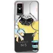 Прозорий чохол BoxFace Infinix GT 30 Pro Fashion Pug