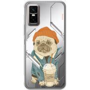 Прозорий чохол BoxFace Infinix GT 30 Pro Dog Coffeeman