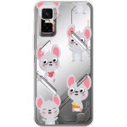 Прозорий чохол BoxFace Infinix GT 30 Pro с 3D-глазками Mouse