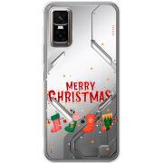 Прозорий чохол BoxFace Infinix GT 30 Pro Merry Christmas