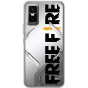 Прозорий чохол BoxFace Infinix GT 30 Pro Free Fire Black Logo