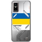 Прозорий чохол BoxFace Infinix GT 30 Pro Pantone вільний синій