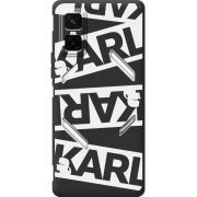 Чорний чохол BoxFace Infinix GT 30 Pro White Karl