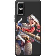 Чорний чохол BoxFace Infinix GT 30 Pro Happy Harley Quinn