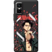 Чорний чохол BoxFace Infinix GT 30 Pro Атака Титанов Леви