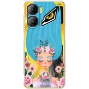 Прозорий чохол BoxFace Nubia Neo 3 5G Blue Hair