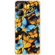 Прозорий чохол BoxFace Nubia Neo 3 5G Butterfly Morpho