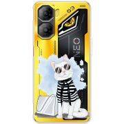 Прозорий чохол BoxFace Nubia Neo 3 5G Cat Style