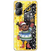 Прозорий чохол BoxFace Nubia Neo 3 5G Christmas Deer with Snow