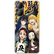 Прозорий чохол BoxFace Nubia Neo 3 5G Незуко та друзі