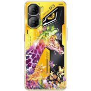 Прозорий чохол BoxFace Nubia Neo 3 5G Colorful Giraffe