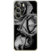 Чохол BoxFace Realme C71 Black and White Roses