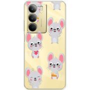 Прозорий чохол BoxFace Realme C71 с 3D-глазками Mouse