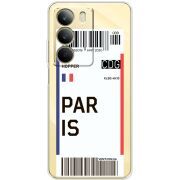 Прозорий чохол BoxFace Realme C71 Ticket Paris