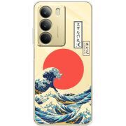 Прозорий чохол BoxFace Realme C71 Большая волна в Канагаве