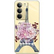 Чохол зі стразами Realme C71 Eiffel Tower