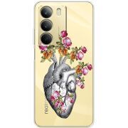 Чохол зі стразами Realme C71 Heart