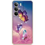 Чохол зі стразами Realme C71 Butterflies