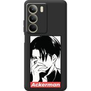 Чорний чохол BoxFace Realme C71 Attack On Titan - Ackerman