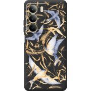 Чорний чохол BoxFace Realme C71 Ластівки