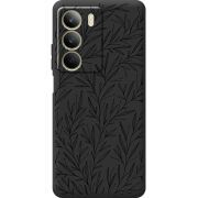 Чорний чохол BoxFace Realme C71 Leaves