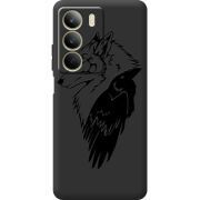 Чорний чохол BoxFace Realme C71 Wolf and Raven