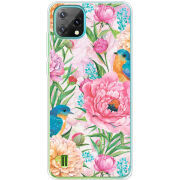 Чохол BoxFace Blackview Oscal C60 Birds in Flowers