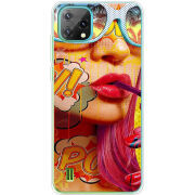 Чохол BoxFace Blackview Oscal C60 Yellow Girl Pop Art