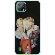Чохол BoxFace Blackview Oscal C60 Exquisite White Flowers