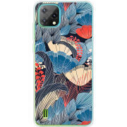 Чохол BoxFace Blackview Oscal C60 Blue Herb