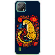 Чохол BoxFace Blackview Oscal C60 Petrykivka Leopard