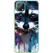 Чохол BoxFace Blackview Oscal C60 Акварельный енот