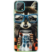 Чохол BoxFace Blackview Oscal C60 Енот с банкой