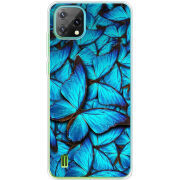 Чохол BoxFace Blackview Oscal C60 лазурные бабочки