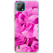 Чохол BoxFace Blackview Oscal C60 Pink Flowers