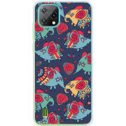 Чохол BoxFace Blackview Oscal C60 Flying Elephants