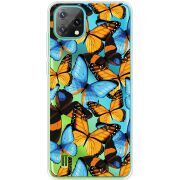 Прозорий чохол BoxFace Blackview Oscal C60 Butterfly Morpho