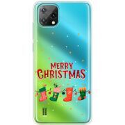 Прозорий чохол BoxFace Blackview Oscal C60 Merry Christmas