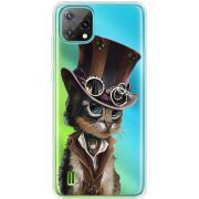 Прозорий чохол BoxFace Blackview Oscal C60 Steampunk Cat