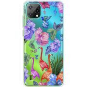 Прозорий чохол BoxFace Blackview Oscal C60 Flamingo