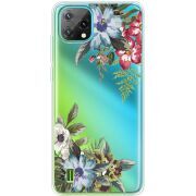 Прозорий чохол BoxFace Blackview Oscal C60 Floral