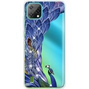 Чохол зі стразами Blackview Oscal C60 Peafowl