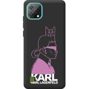 Чорний чохол BoxFace Blackview Oscal C60 Pink Karl